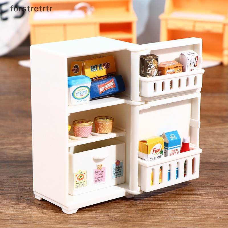 Set 16 Mô Hình Tủ Lạnh Trang Trí Nhà Búp Bê Tỉ Lệ 1: 12