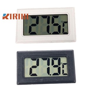 Ririhi nhiệt kế kỹ thuật số đo độ ẩm bể cá lr44 pin hình chữ nhật màu đen