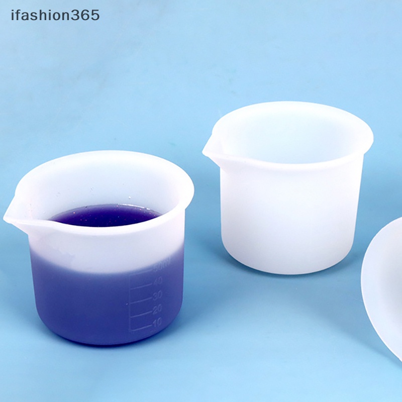 1 Cốc Đo Lường 50ML Làm Trang Sức Bằng Silicon Trong Suốt DIY