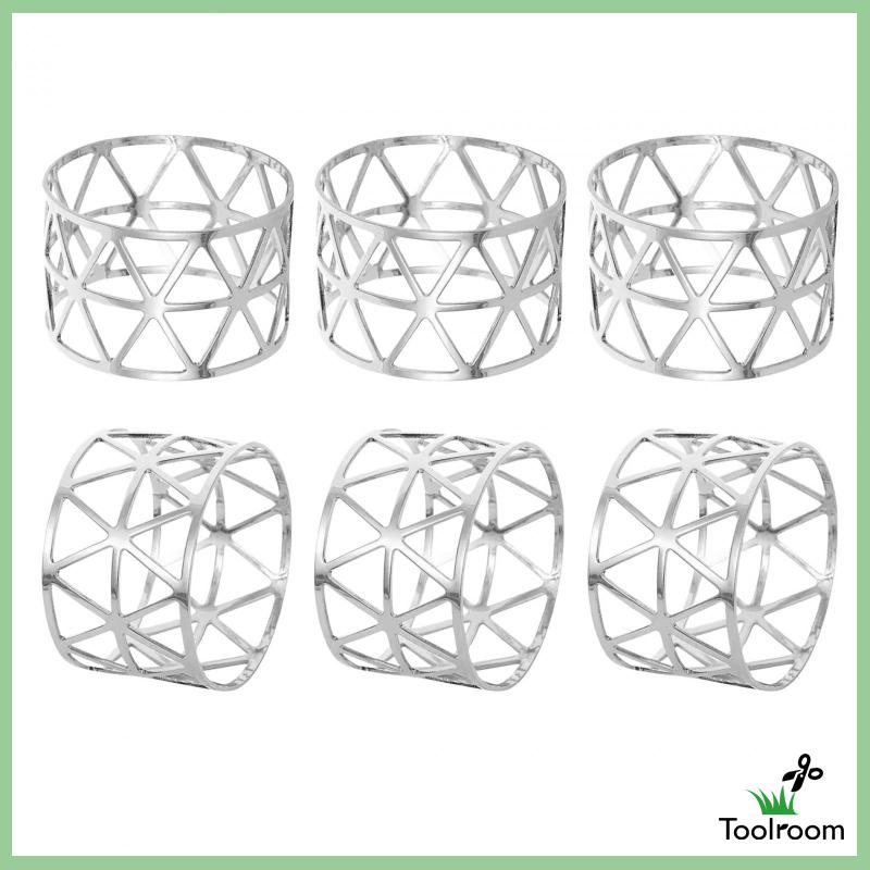 Set 6 Vòng Giữ Khăn Ăn Trang Trí Thời Trang Cho Tiệc Cưới