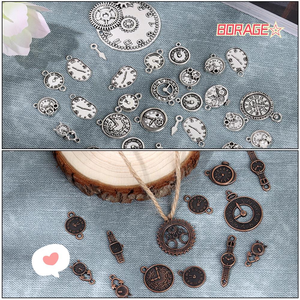 BORAG Túi 50g Hạt Charm Hình Đồng Hồ Làm Trang Sức