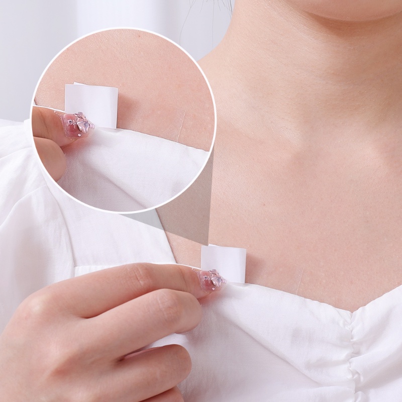 Miếng Dán Áo Ngực / Đầm Hai Mặt Không Đường May Trong Suốt Chống Trơn Đa Năng