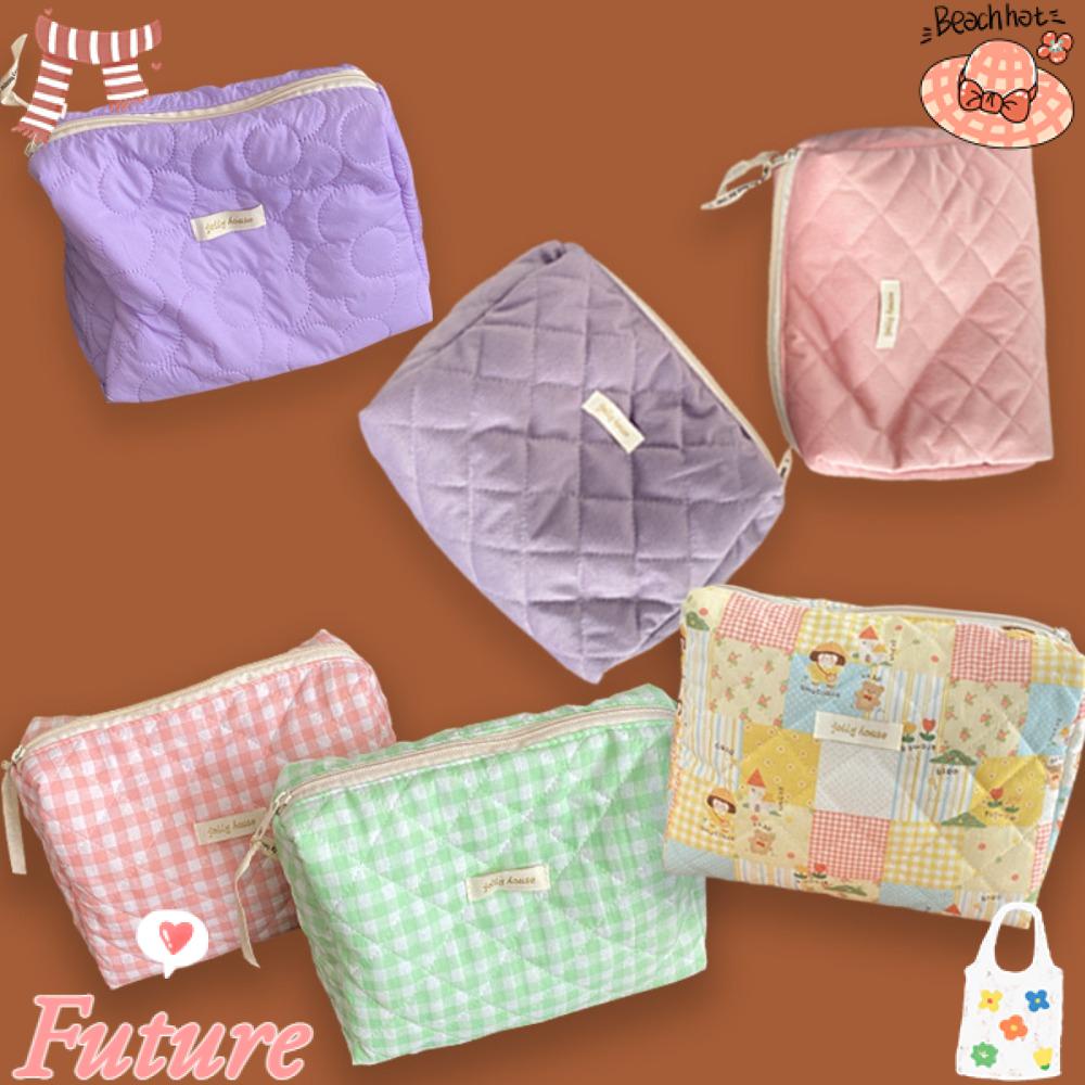 FUTURE Túi Đựng Mỹ Phẩm Sức Chứa Lớn Bằng Polyester Trọng Lượng Nhẹ Có Khóa Kéo Cho Nữ