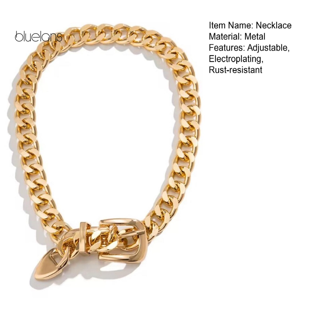 Vòng Cổ Dây Xích Mảnh Có Khóa Điều Chỉnh Được Phong Cách Punk Cổ Điển Cho Nữ