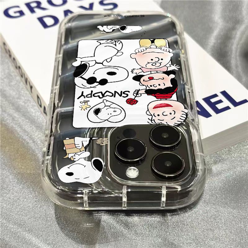 Ốp Điện Thoại Mềm Trong Suốt Họa Tiết Charlie / Snoopy Dễ Thương Cho Iphone 8 7 Xr 11 1312 14Promax