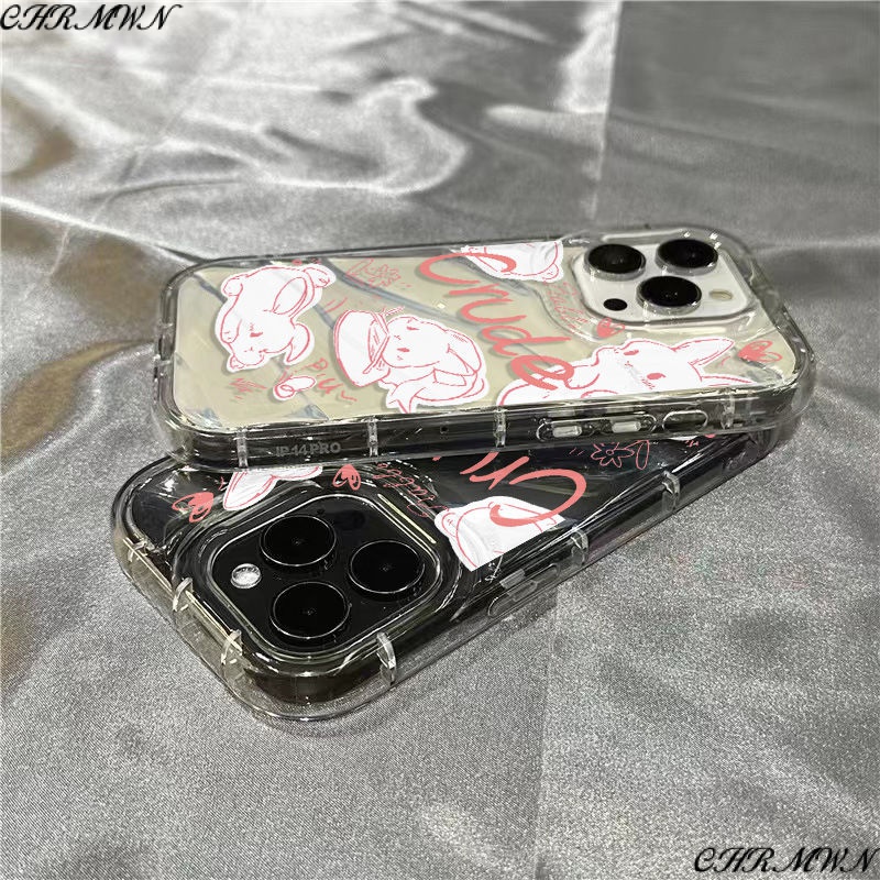 Ốp Điện Thoại Mềm Trong Suốt Hình Thỏ Bunny 0DTQ 711 Cho iPhone14promax / xrsins 1312