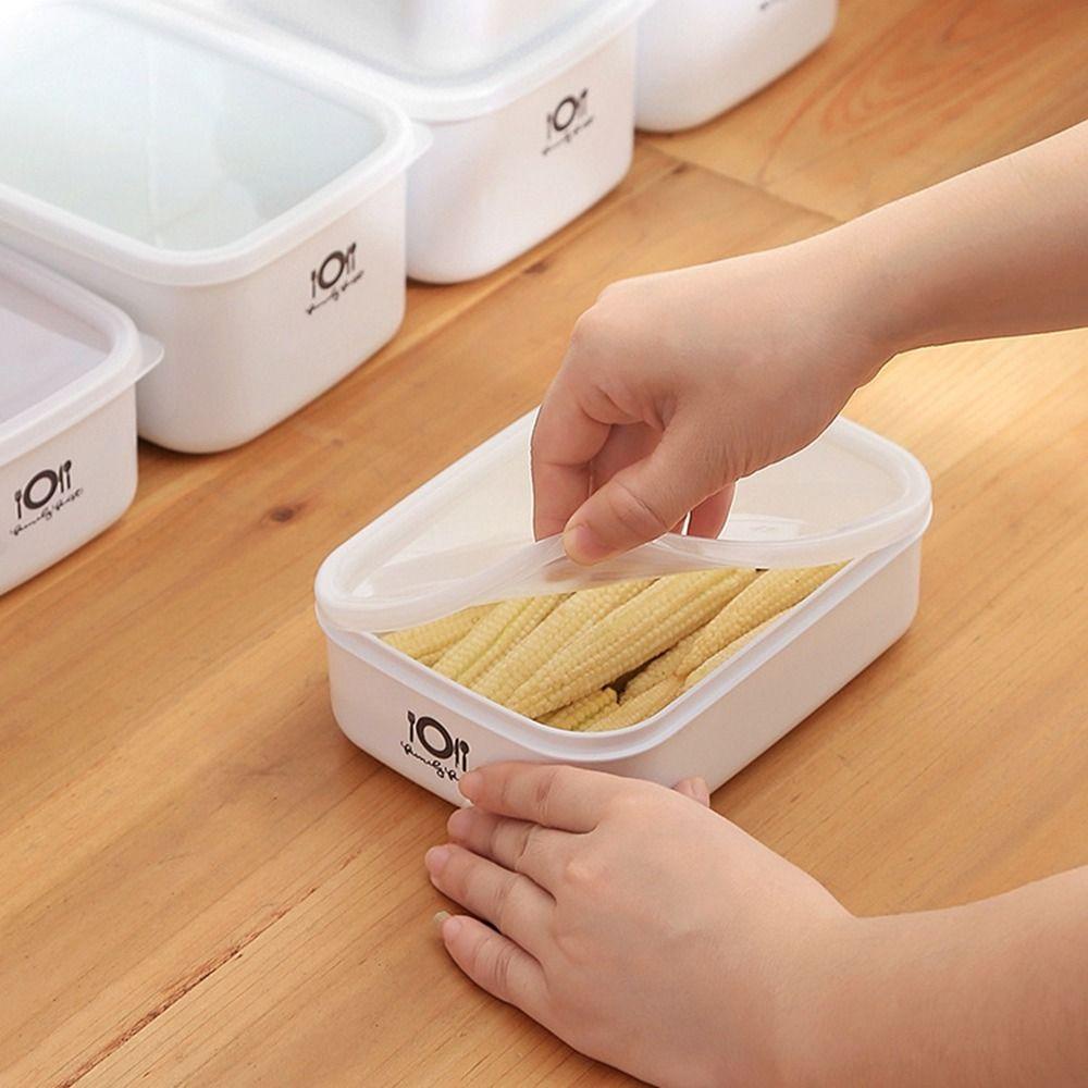 YIYU Hộp Nhựa Trong Suốt Đa Năng Hình Chữ Nhật Đựng Trái Cây / Rau Củ Quả Để Tủ Lạnh