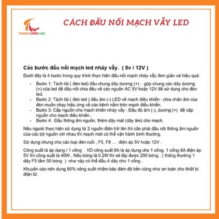 Mạch nháy LED vẫy 4 cổng 8A ( dùng cho LED ruồi, F5 ... điện áp 5V hoặc 12V )