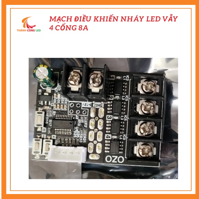 Mạch nháy LED vẫy 4 cổng 8A ( dùng cho LED ruồi, F5 ... điện áp 5V hoặc 12V )