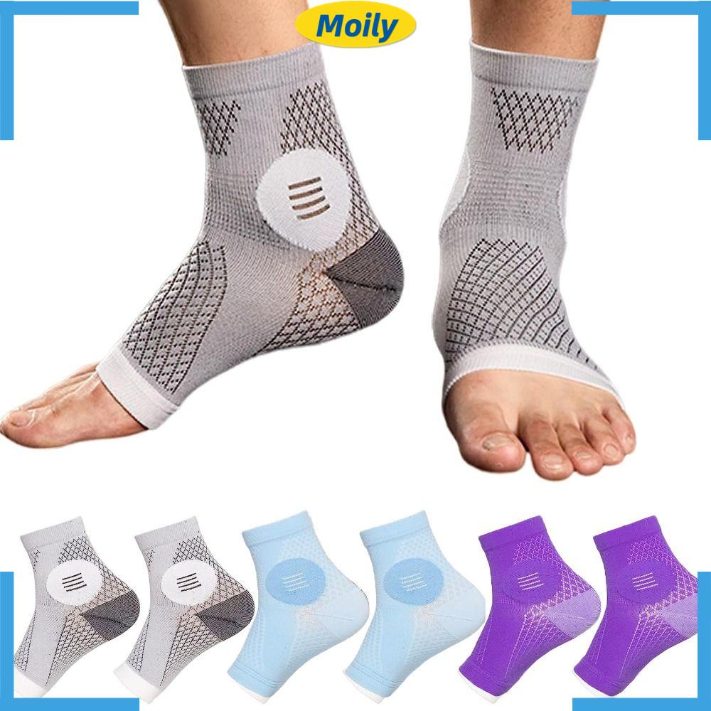 Moilyvn Vớ Thể Thao Màu Tím Nâng Cấp Bảo Vệ Bàn Chân Giảm Đau Co Giãn