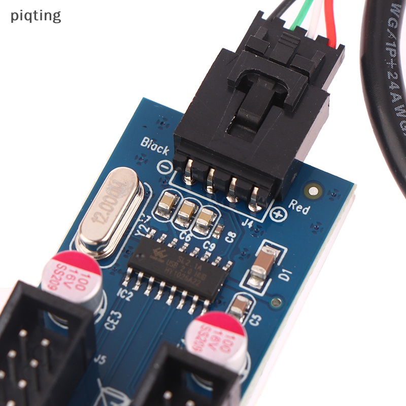Thẻ Mở Rộng Piqt USB2.0 9Pin Male 1 Sang 2 Female