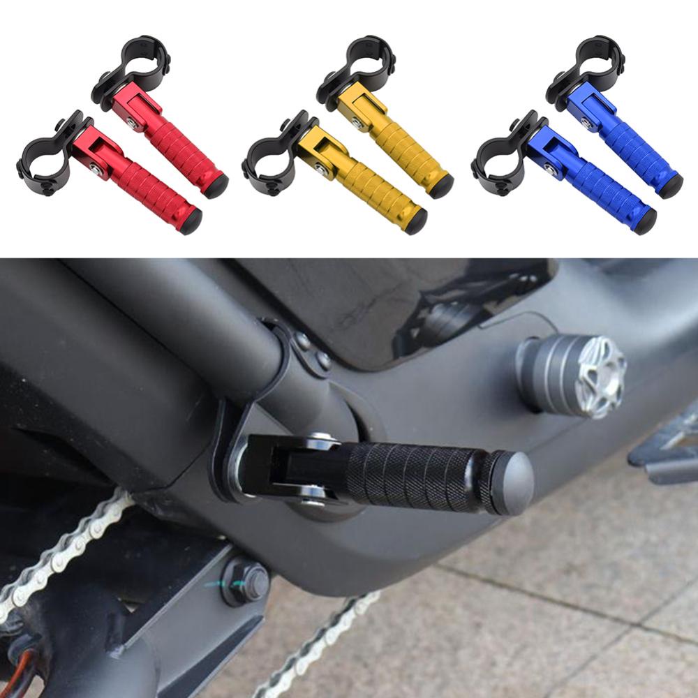 1 Cặp Gác Chân Bằng Nhôm CNC 8mm Cho Xe Máy Karts Scooter K2O6