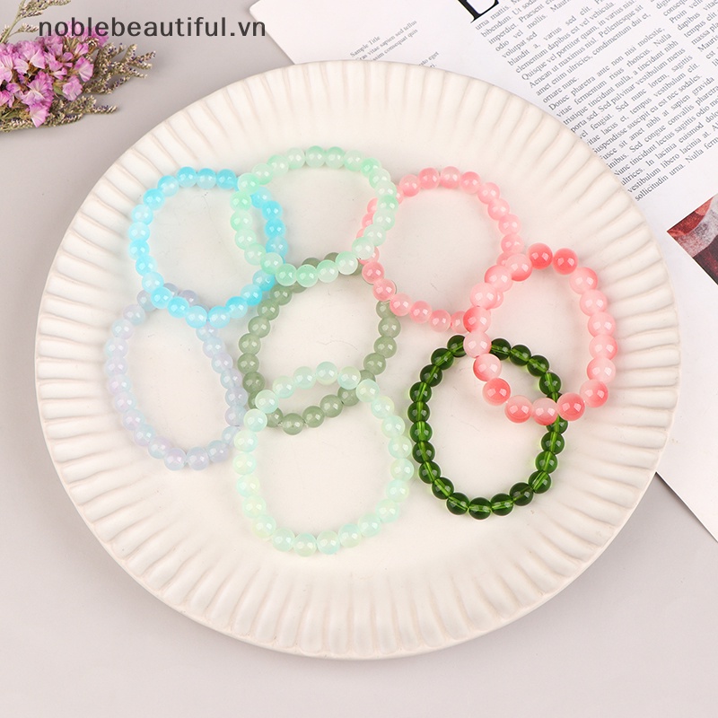 Vòng Tay Chuỗi Hạt Đá Pha Lê Tự Nhiên Nhiều Màu Thời Trang Cho Nữ