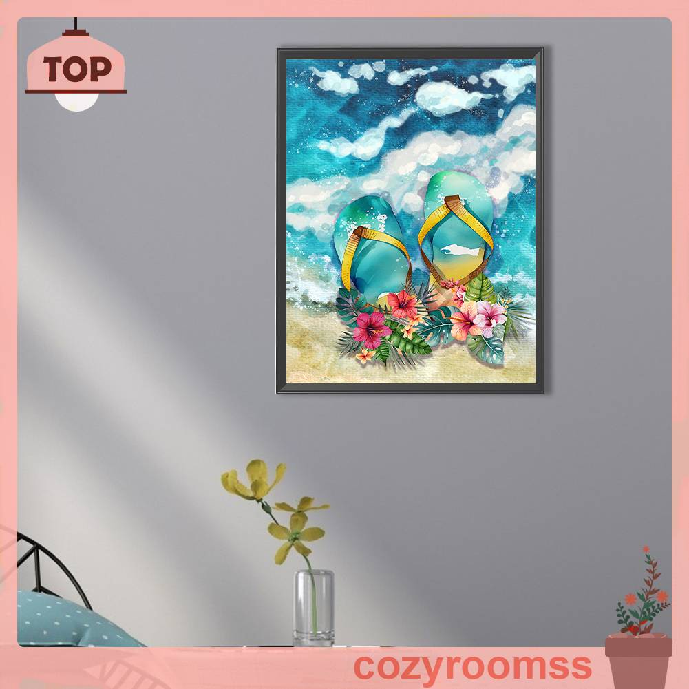 Tranh Đính Đá Kim Cương Toàn Bộ 5D DIY Hình Dép