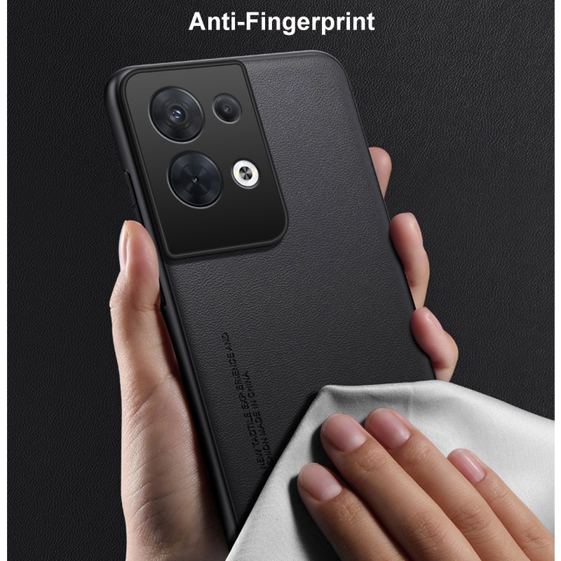 Ốp Điện Thoại Da PU Nhám Chống Sốc Cho OPPO Reno 8 / 8 Pro / 8 Lite / 8z / 8T 5G