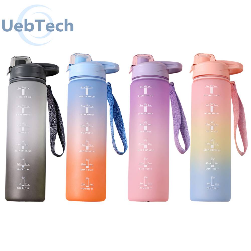 Bình Nước Thể Thao 1000ml Có Chỗ Để Bút Đánh Dấu Thời Gian Tiện Dụng