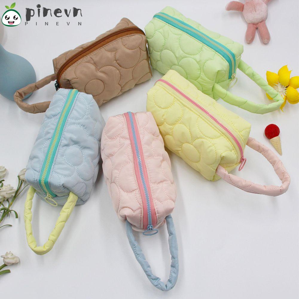 PINEVN Túi Đựng Bút Bằng Vải Canvas Sức Chứa Lớn Tiện Dụng