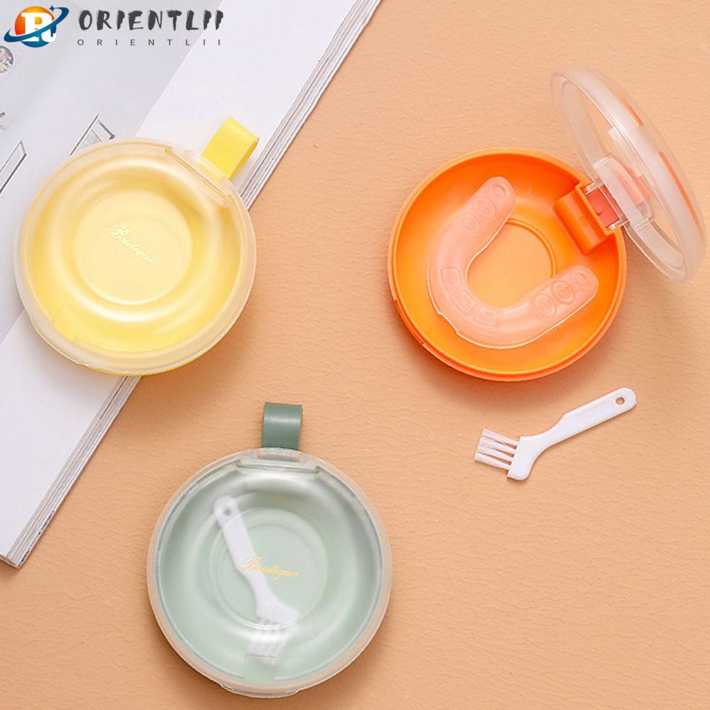 ORIENTLII Hộp Đựng Răng Giả Chỉnh Hình Du Lịch Tiện Dụng