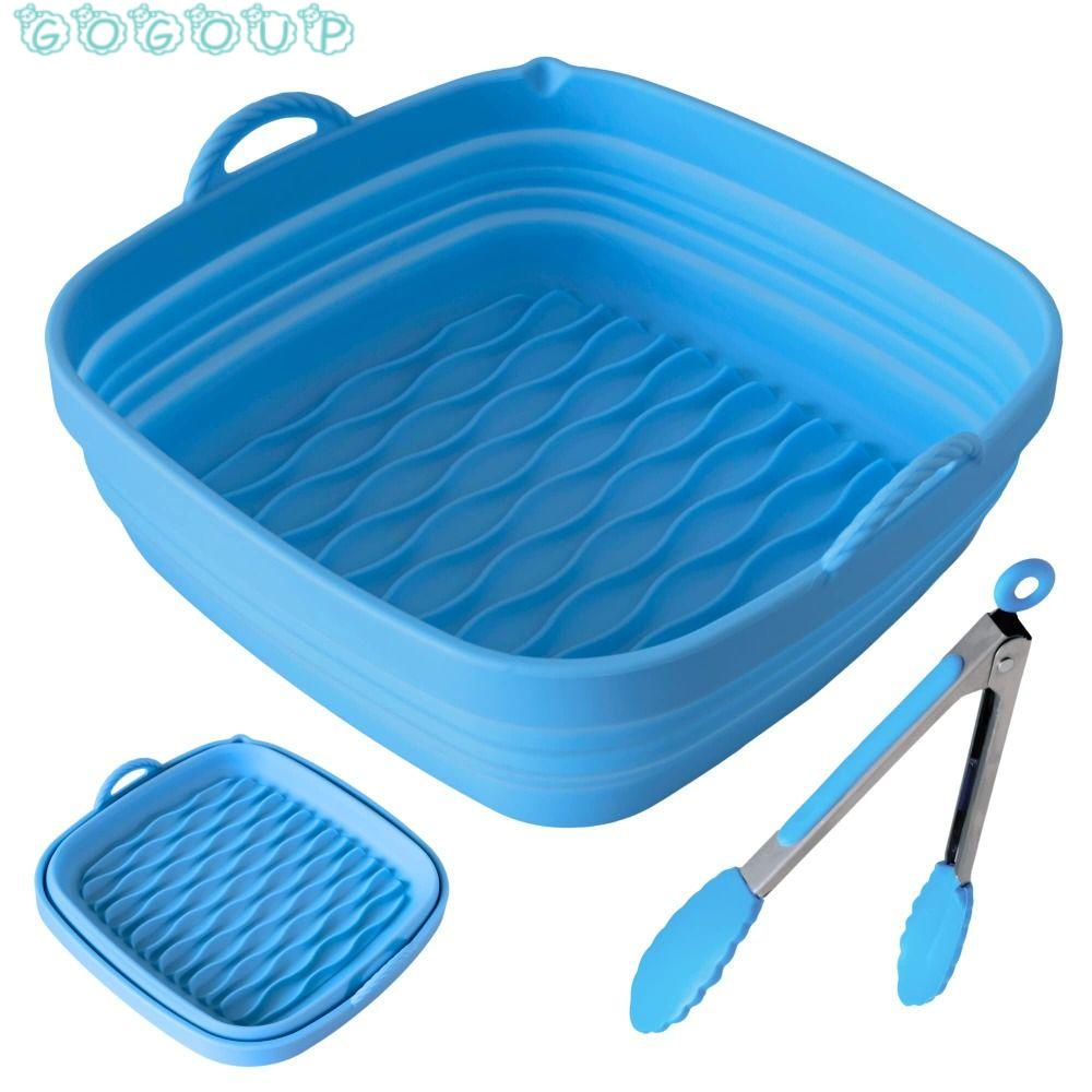 Set 2 Kẹp Gắp Bằng Silicone Và Thép Không Gỉ 8 Inch Dễ Vệ Sinh Tái Sử Dụng Cho Nhà Bếp