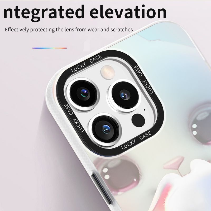 Ốp Điện Thoại Màu Laser Họa Tiết Thỏ Và Bó Hoa Xinh Xắn Cho Apple Iphonexr12678Plus 1314 FBE4