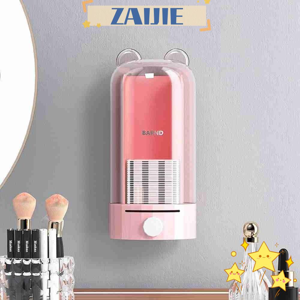 ZAIJIE24 Hộp Đựng Bông Tẩy Trang Tự Động Chống Bụi Tiện Lợi