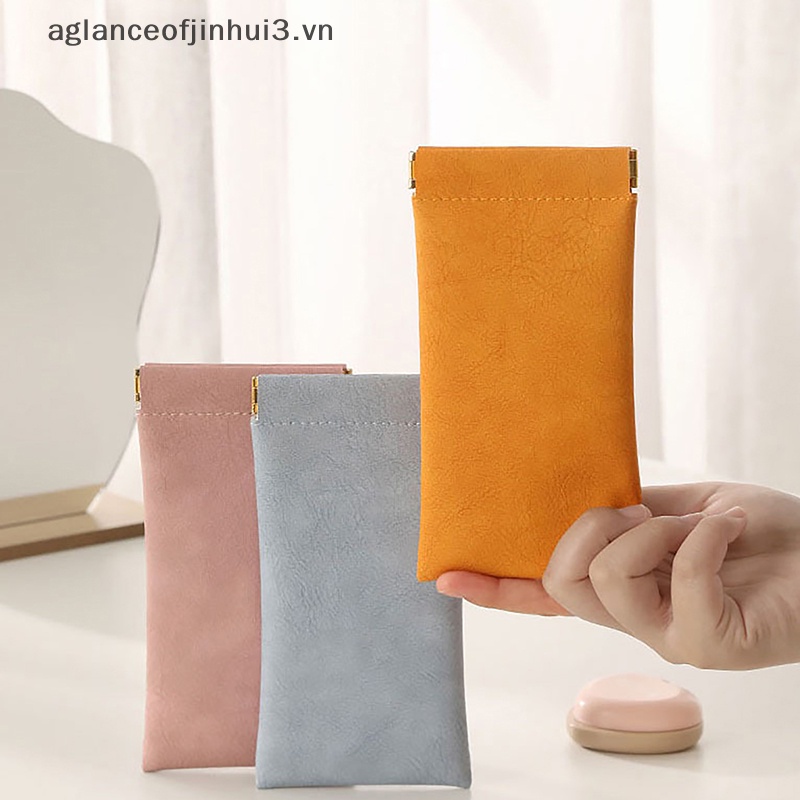 Túi Da PU Đựng Mắt Kính Chống Thấm Nước Tiện Dụng