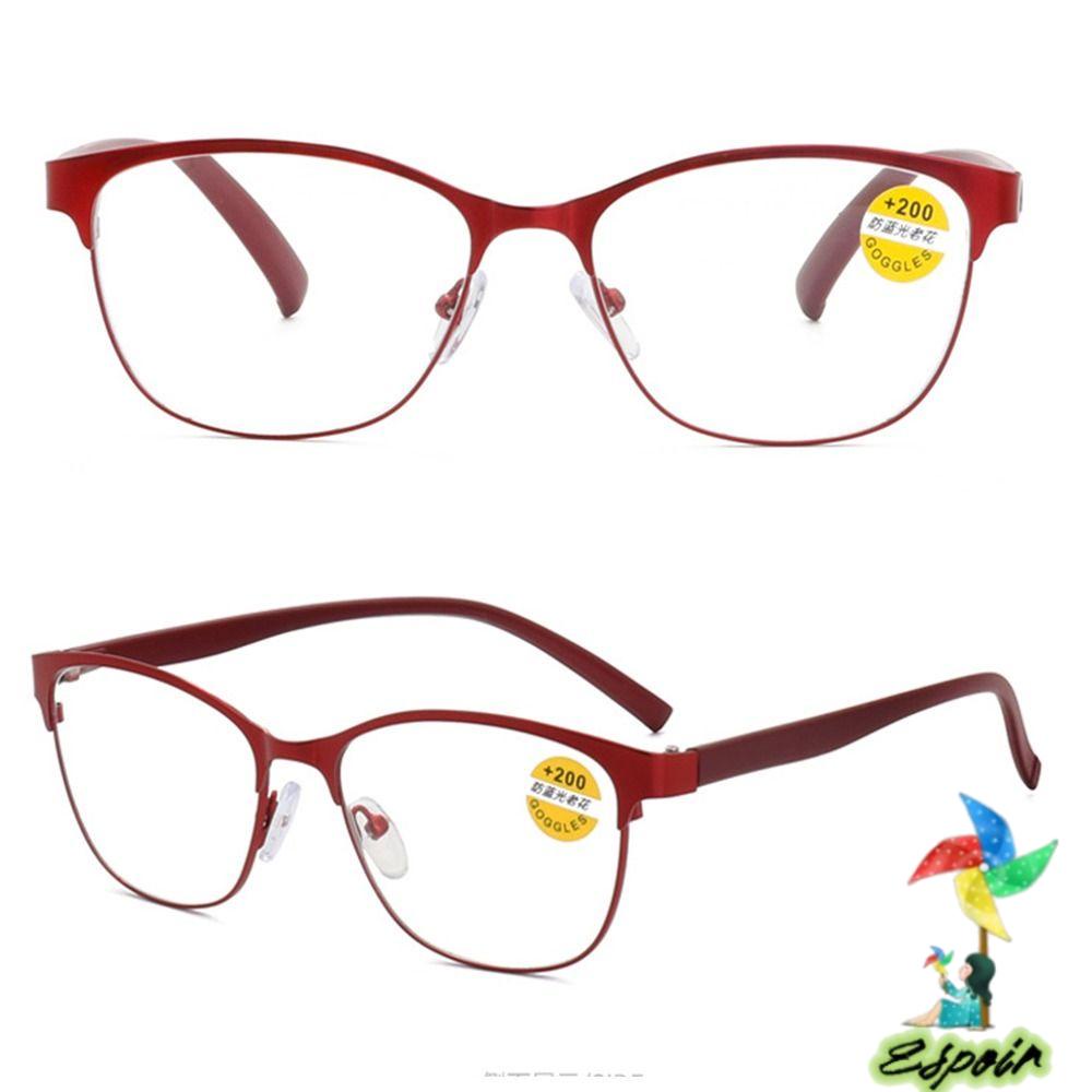 ESPO Kính Đọc Sách Gọng Kim Loại Chống Ánh Sáng Xanh Thiết Kế Đơn Giản Cho Nam