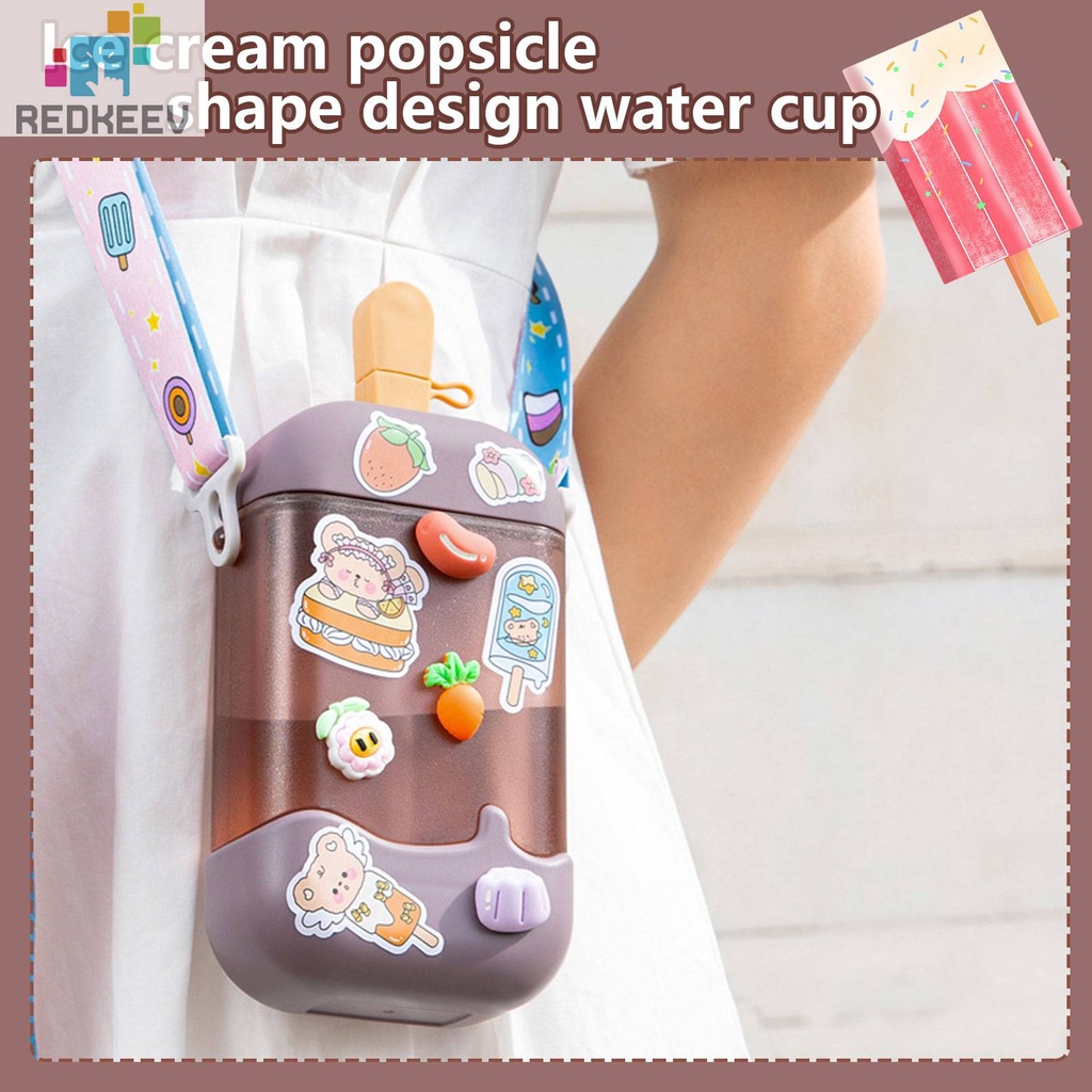 Bình Nước 400ml Hình Que Kem Hoạt Hình