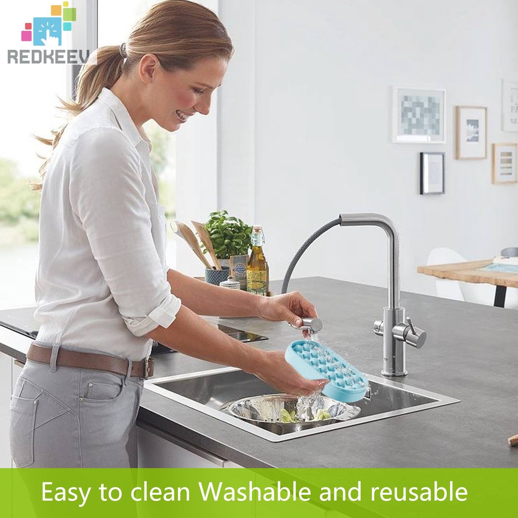 Khuôn Silicone Làm Đá Viên 24 Ngăn Tiện Lợi