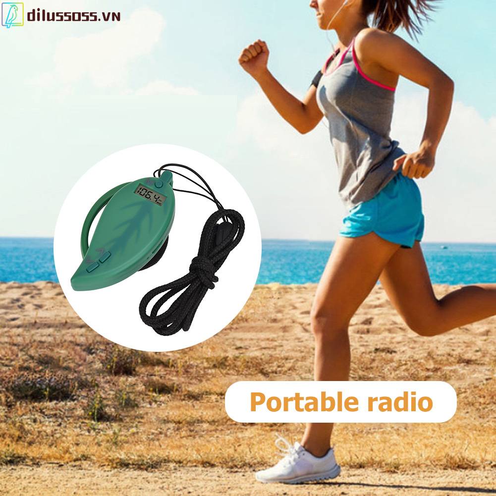 Radio FM Mini Màn Hình LCD Kỹ Thuật Số Gắn Trong Nhà / Ngoài Trời