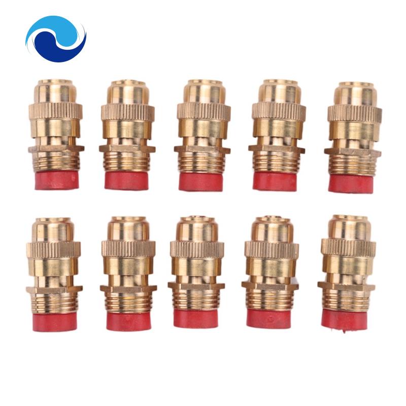 Set 10 Vòi Phun Nước 1 / 2 Inches Bằng Đồng Thau Dành Cho Hệ Thống Tưới Tiêu Sân Vườn