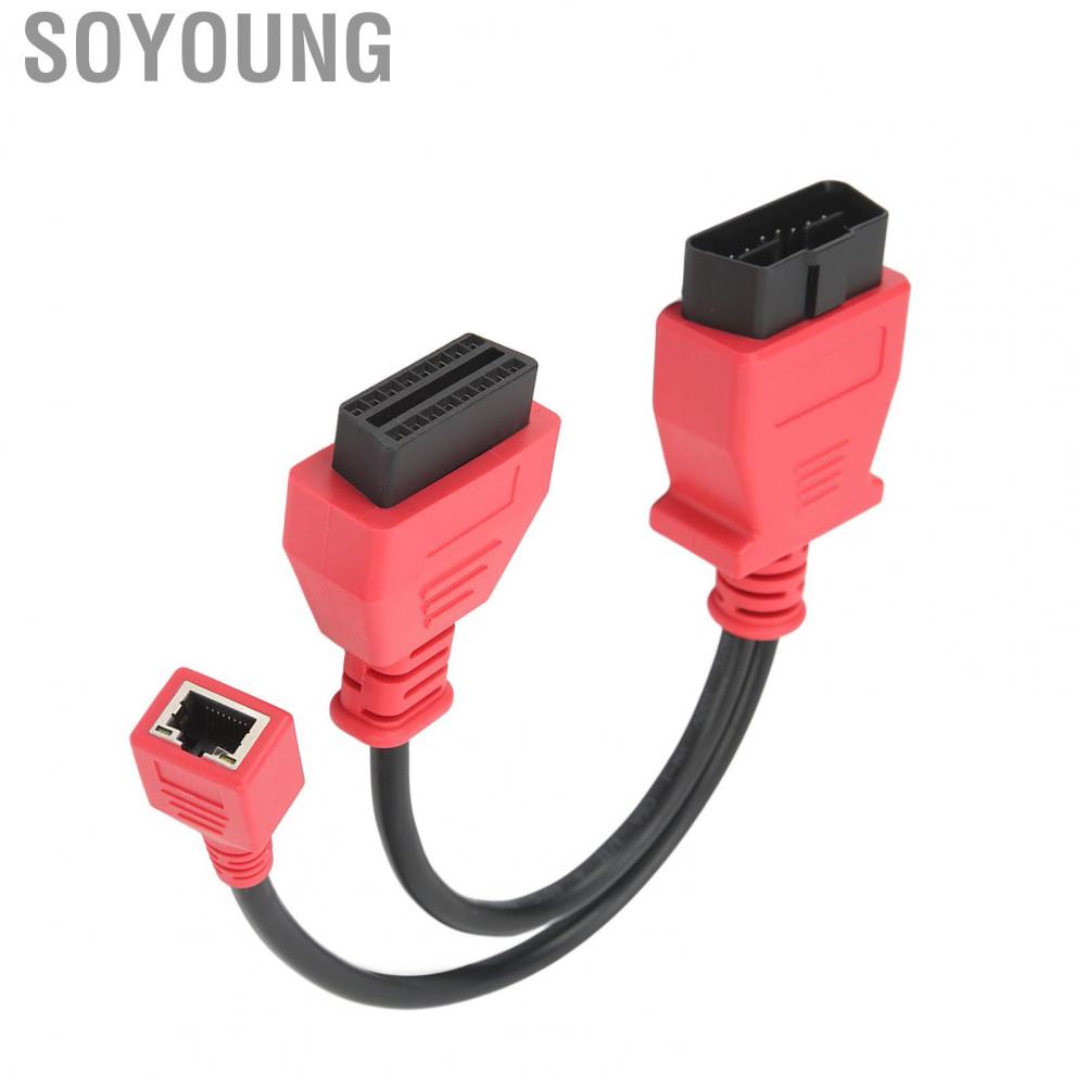 Soyoung Car Diagnostic Cable Ethernet OBD2 Connector Programming Adapter  Aging for Autel MS908 PRO MaxiSys Elite IM608