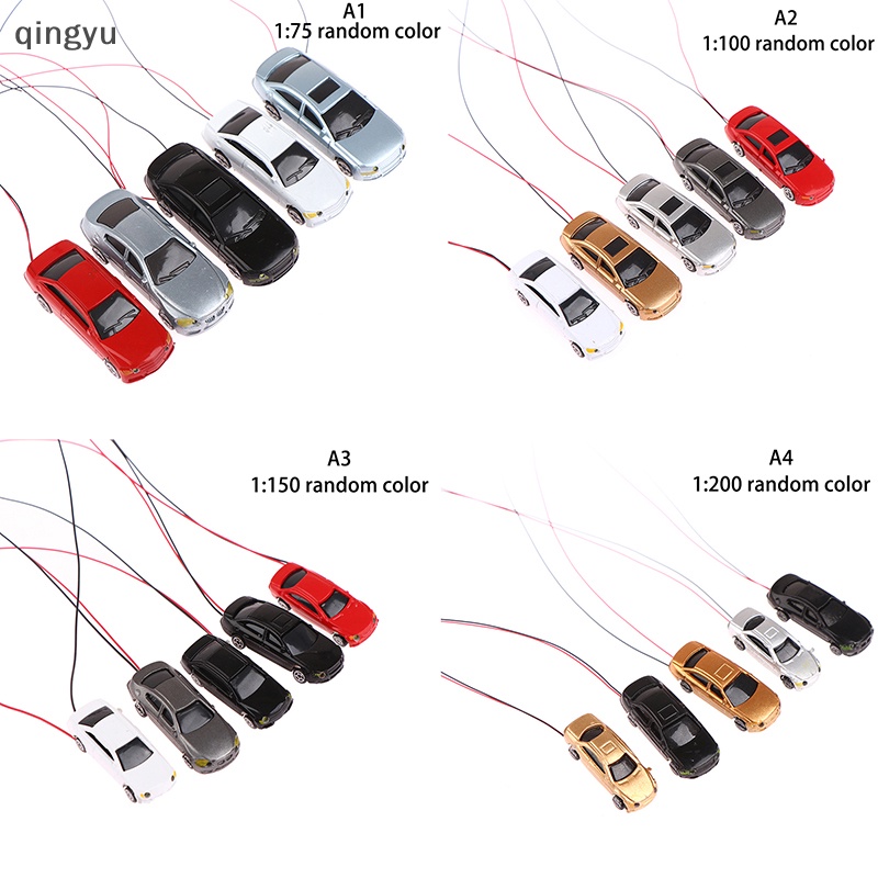 Mô Hình Xe Hơi Bằng Nhựa qingyu Có Đèn Led Trang Trí Tòa Nhà