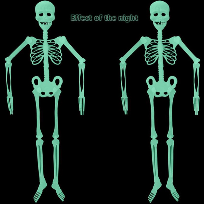 Bộ Xương Người Bằng Nhựa Kích Thước 32 / 90 / 150cm Dùng Trang Trí Tiệc Halloween