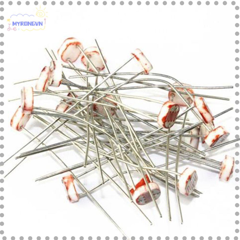 Set 20 / 30 / 50 Điện Trở Quang 5mm Ldr Cds Arduino Gl5516