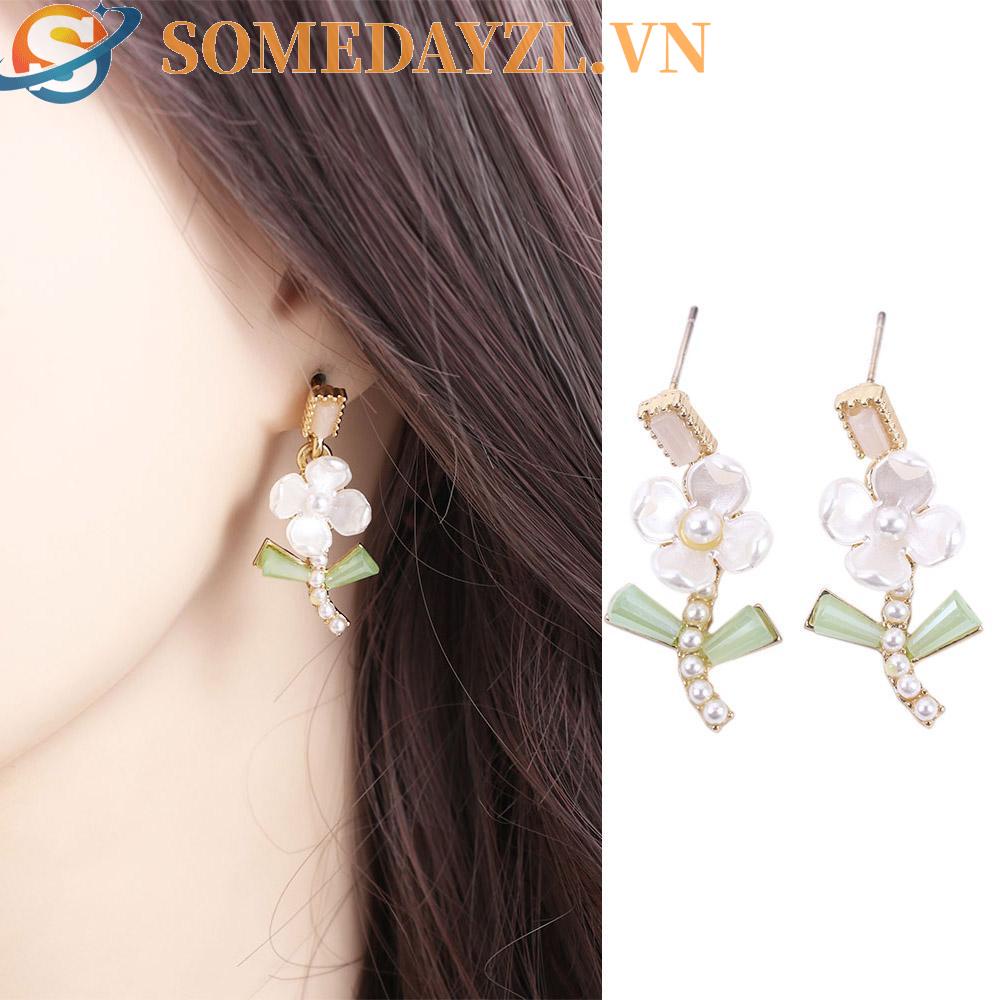 SOMEDAYZL Khuyên Tai Thả Lủng Lẳng Phong Cách Hàn Quốc Thời Trang Cho Nữ