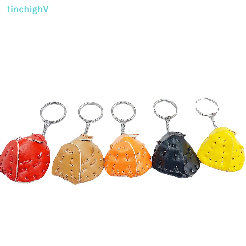 Móc Khóa Hình Găng Tay Bóng Chày Bằng PU 3D Nhiều Màu Sắc Dành Cho Nam Nữ