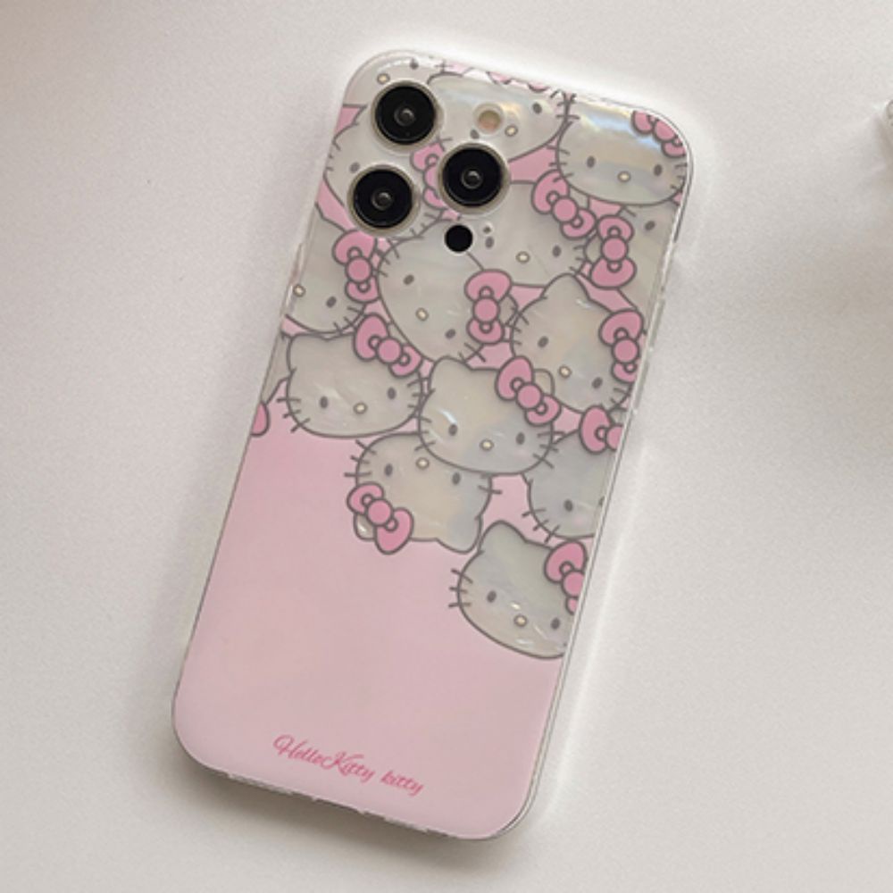 Ốp Điện Thoại TPU Mềm Chống Sốc In Hình Hello Kitty Dễ Thương Cho IPhone 14 13 12 11 Pro Max X XR 8 7 Plus SE