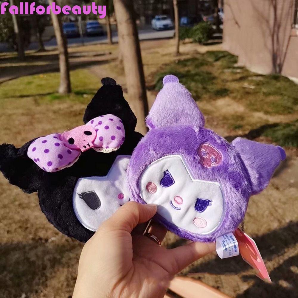 FALLFORBEAUTY Ví Đựng Tiền Xu Có Khóa Kéo Họa Tiết Hoạt Hình Kuromi Melody Dễ Thương Đa Năng Cho Nữ