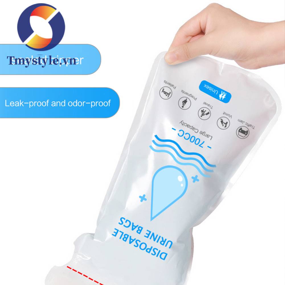Túi Đi Tiểu Mini 700ml Di Động Dùng Một Lần Đa Ứng Dụng Cho Hoạt
