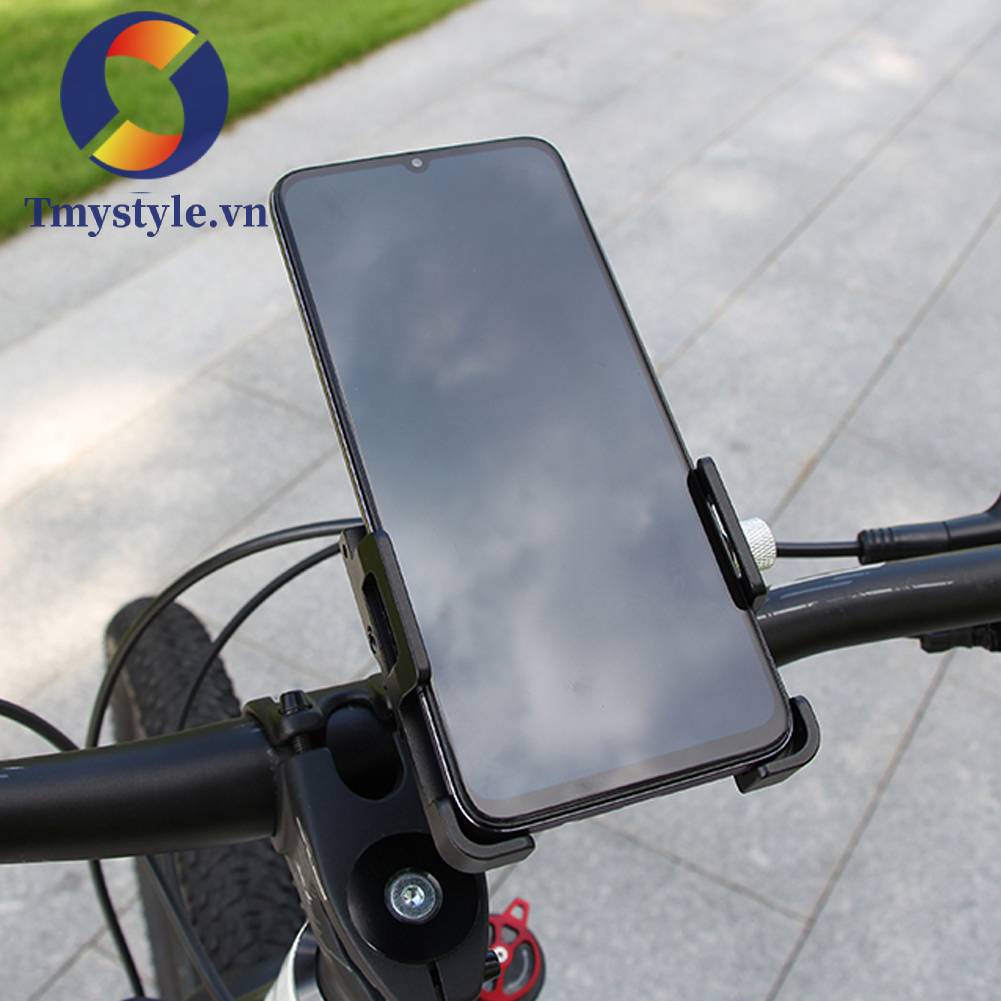 Giá Đỡ Điện Thoại Bằng Hợp Kim Nhôm Gắn Tay Lái Xe Đạp Tiện Dụng