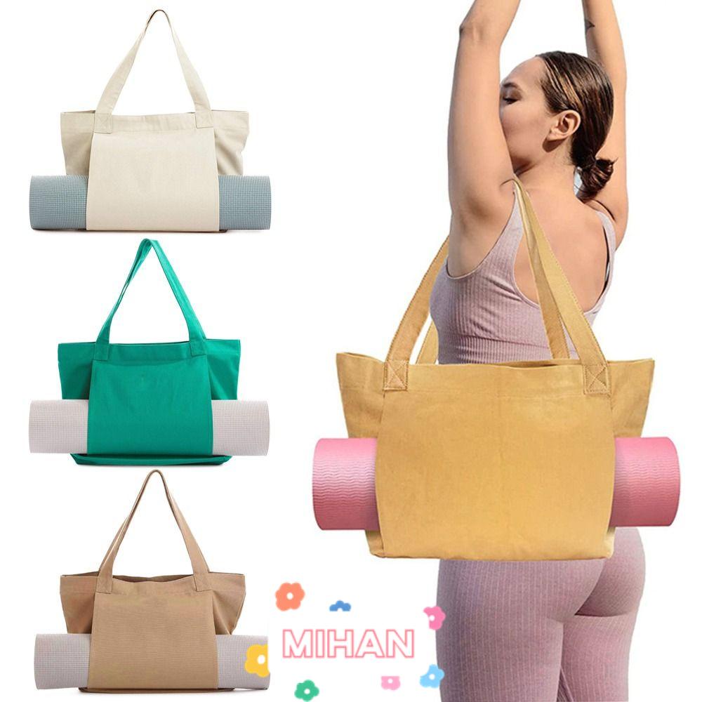MIHAN1 Túi Xách Canvas Đựng Thảm Tập Yoga Đa Năng Tiện Dụng