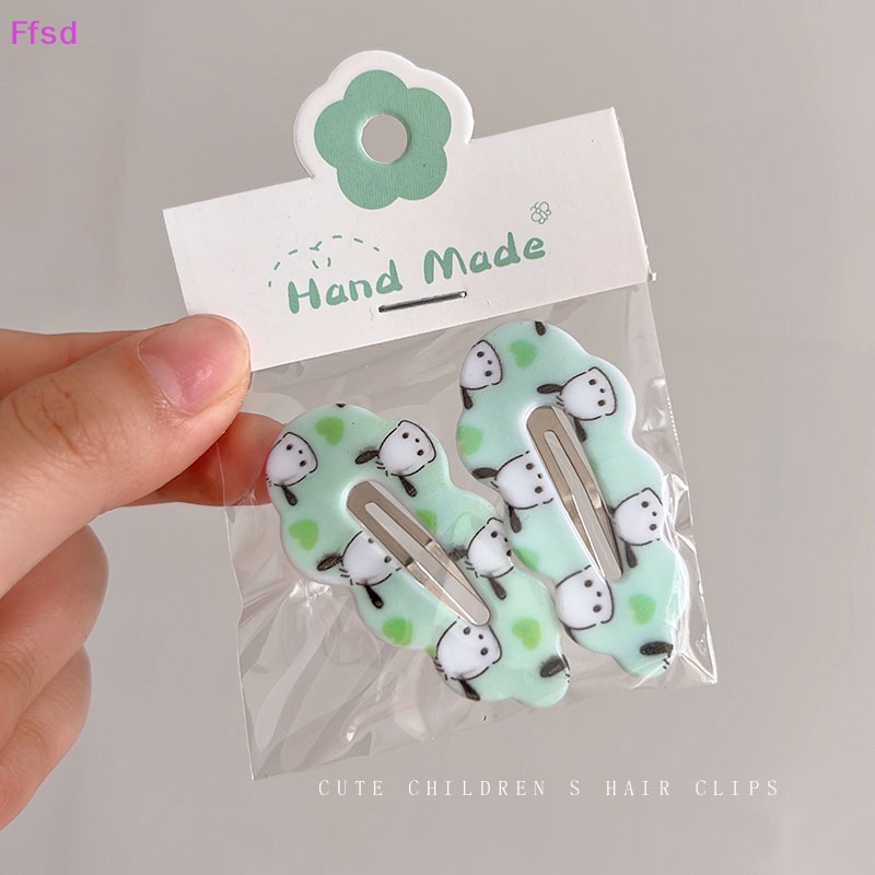 Kẹp Tóc Hình Hello Kitty Mymelody Cinnamoroll Kuromi Ngọt Ngào Cho Bé Gái