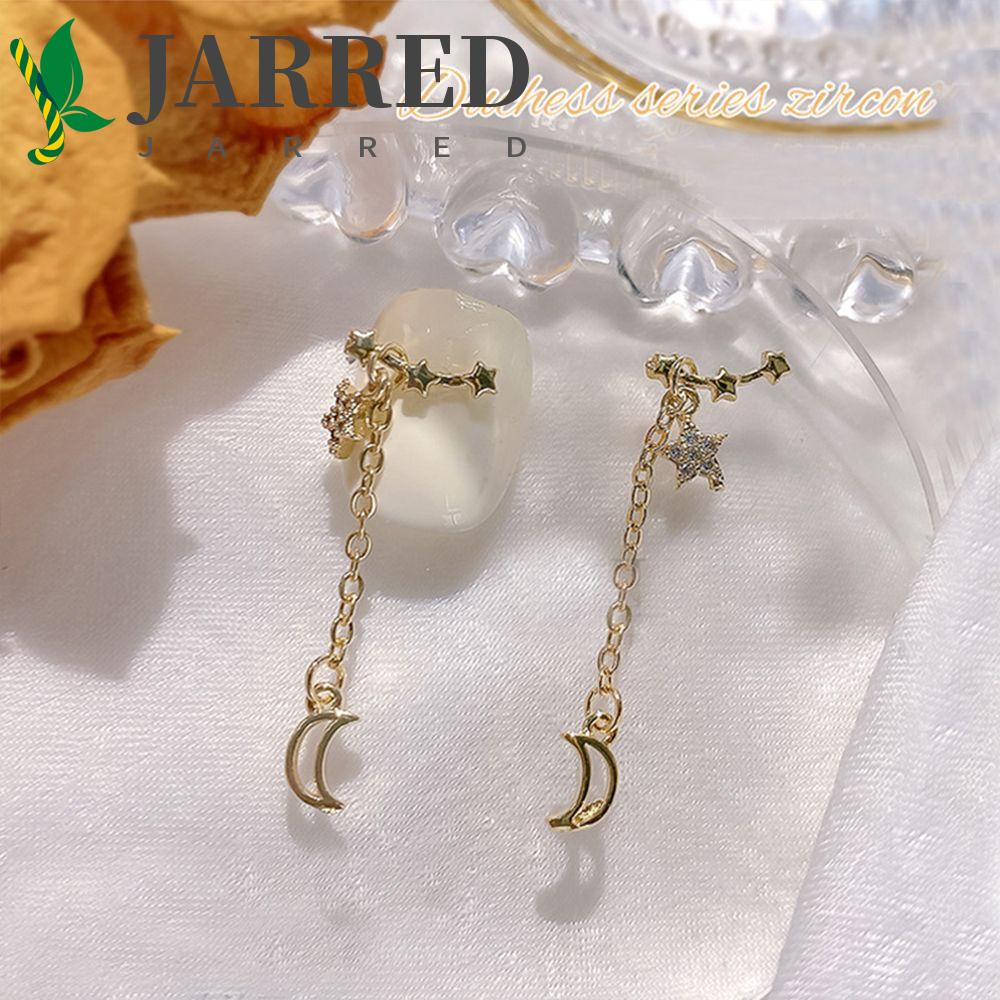 JARRED Phụ Kiện Đính Trang Trí Móng Tay Hình Bướm Và Mặt Trăng