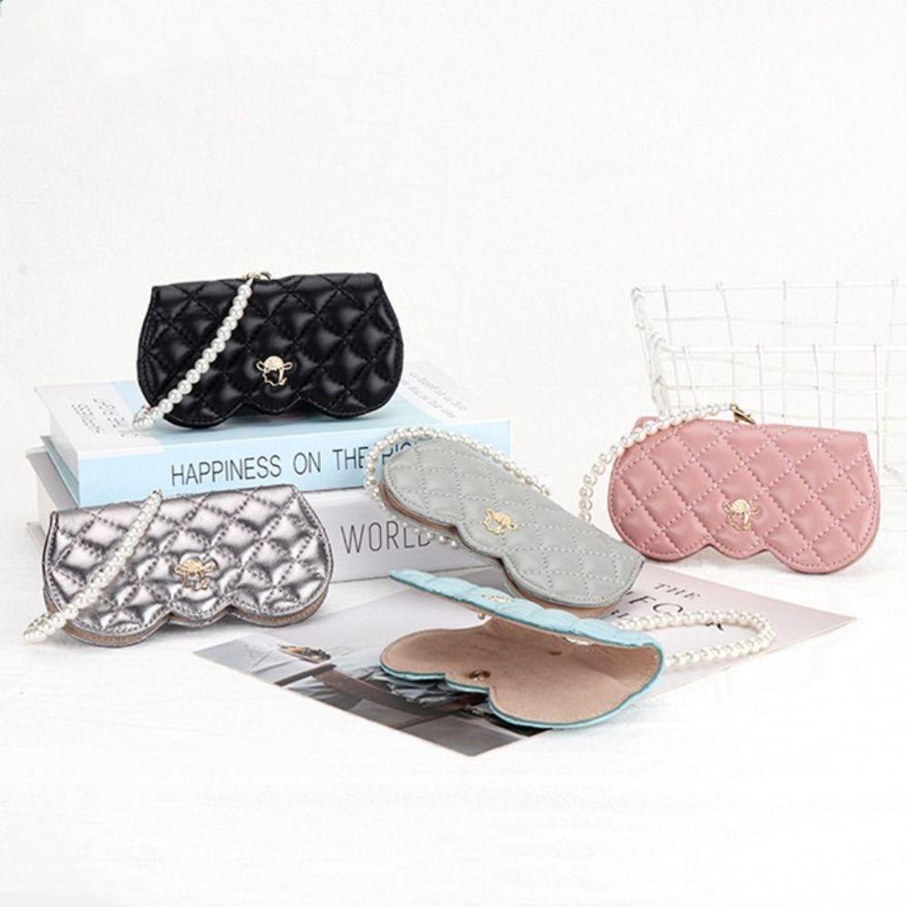 PATH Hộp Đựng Mắt Kính Họa Tiết Gợn Sóng Siêu Dễ Thương Kèm Nút Cài Siêu Nhẹ Cho Nữ