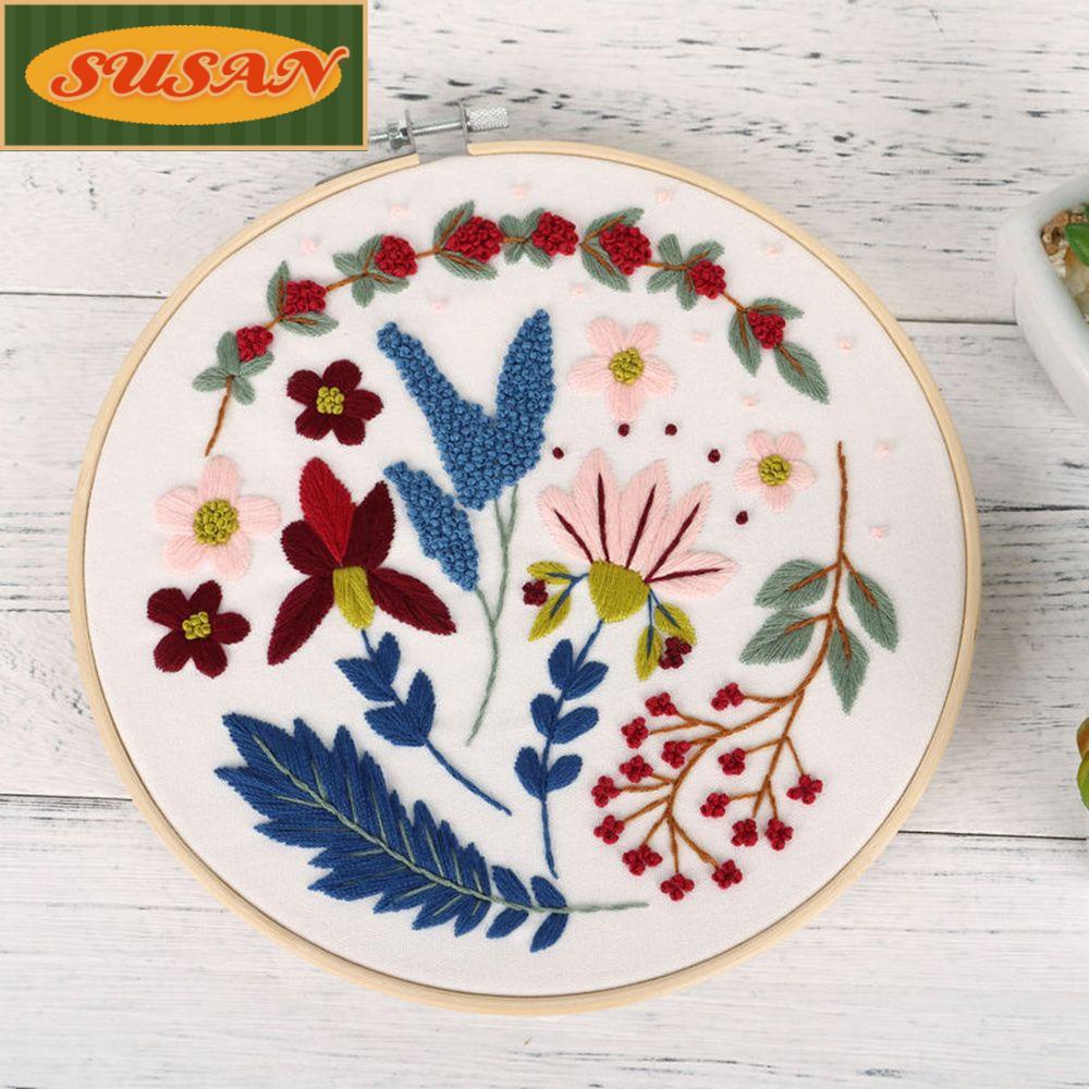SUSANS Tranh Thêu Chữ Thập Hình Bó Hoa