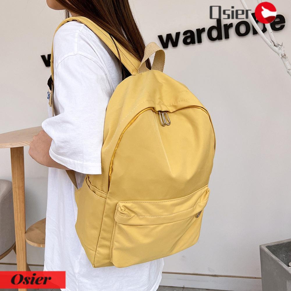 OSIER1 Ba Lô Đi Học / Du Lịch Cỡ Lớn Màu Sắc Đơn Giản Chống Thấm Nước Thời Trang 2023