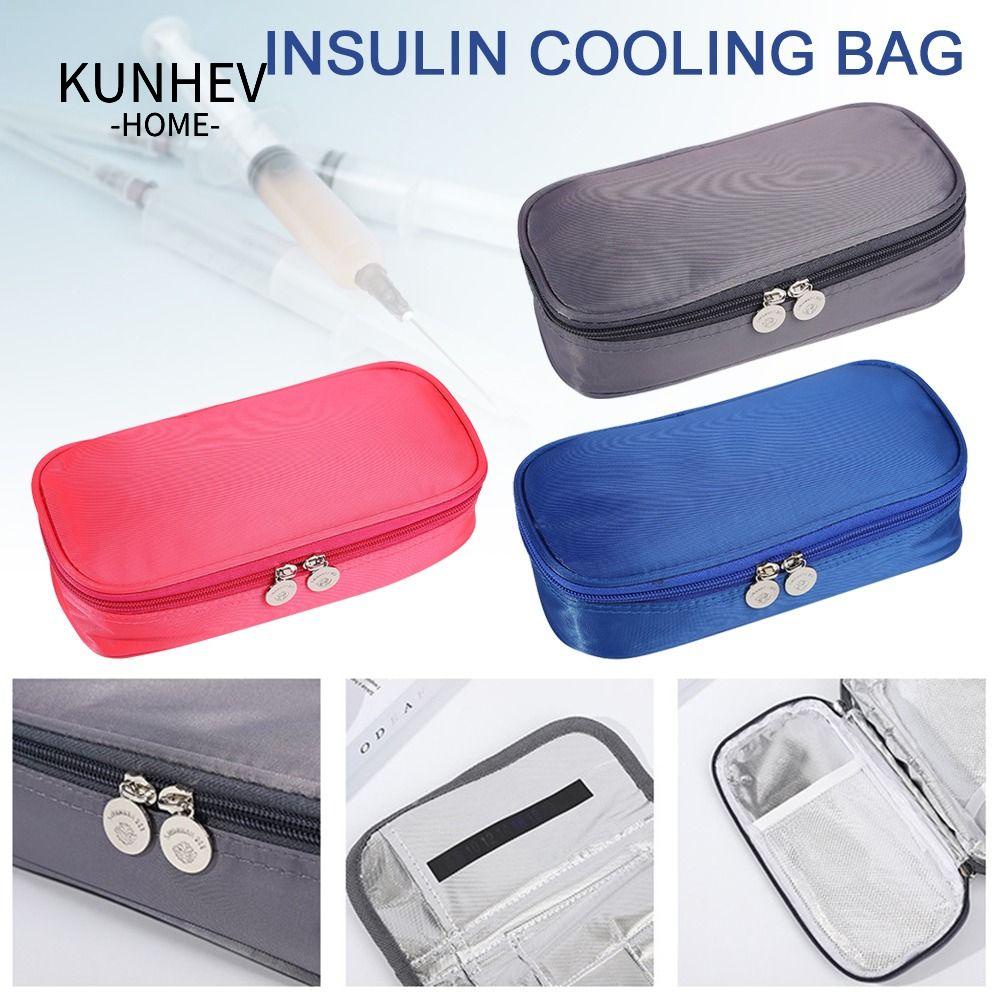 KUNHEV Túi Làm Mát Bằng Vải Oxford Insulin Không Để Lại Dấu Vết Cho Diabetes