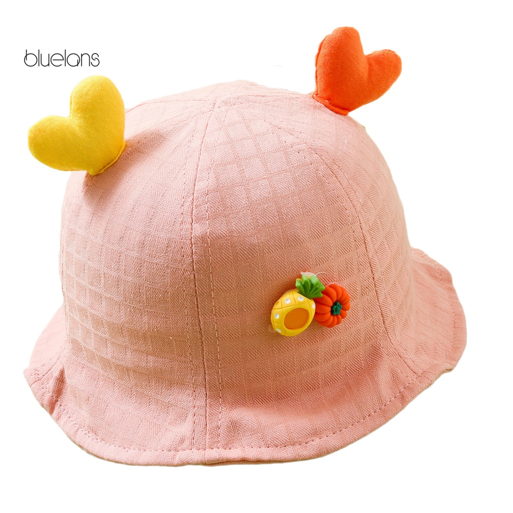 Mũ Ngư Dân Chống Nắng Thoáng Khí Thiết Kế Hình Trái Tim Dùng Hàng Ngày Cho Trẻ Sơ Sinh