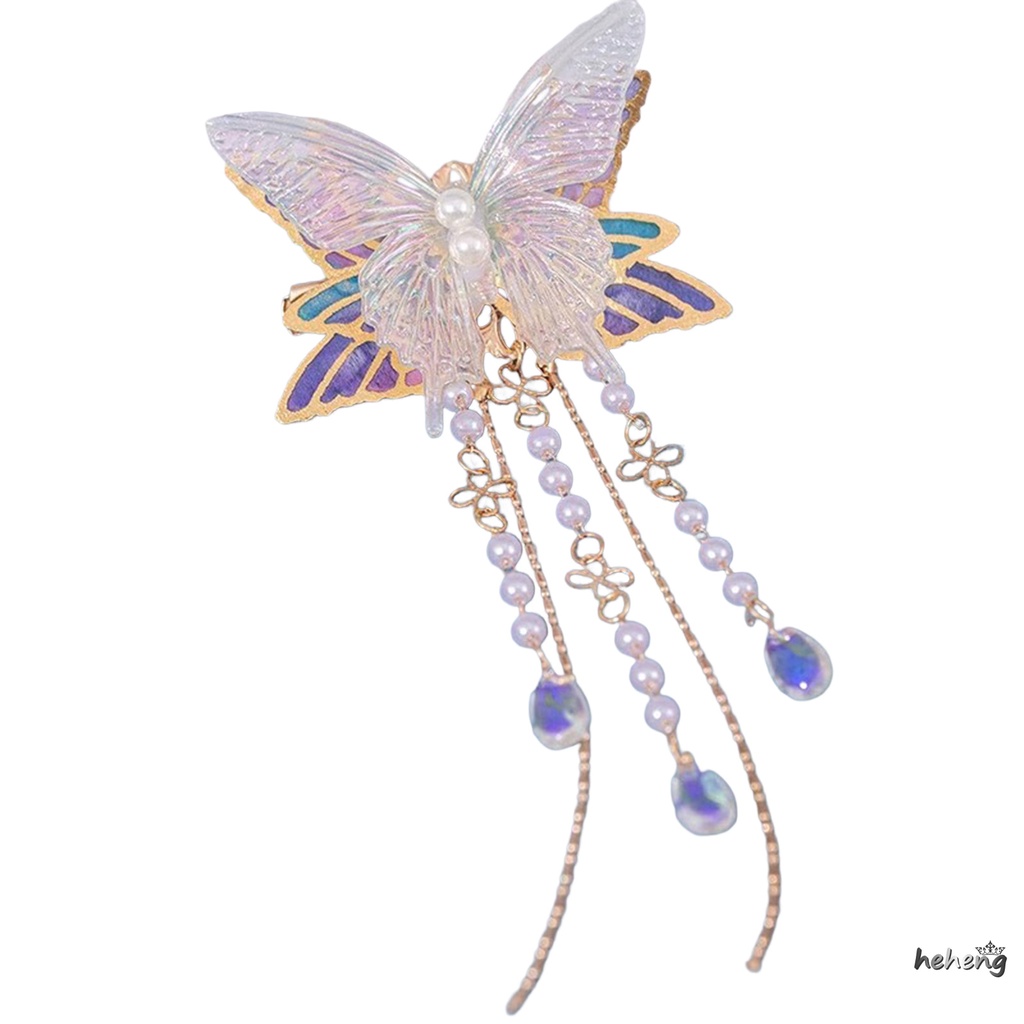 Kẹp Càng Cua Đính Ngọc Trai Hình Bướm